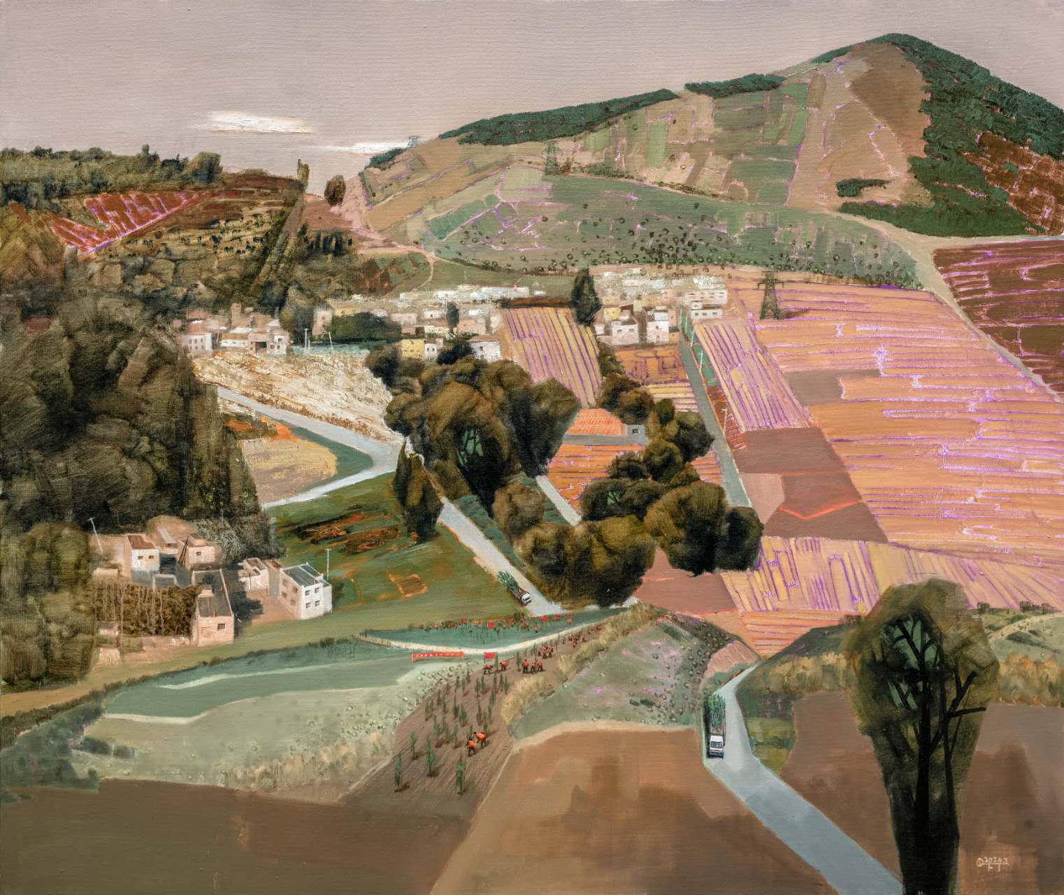 瞿福泰《家园——呼吸绵延·盛德在木》油画 190x225cm.jpg