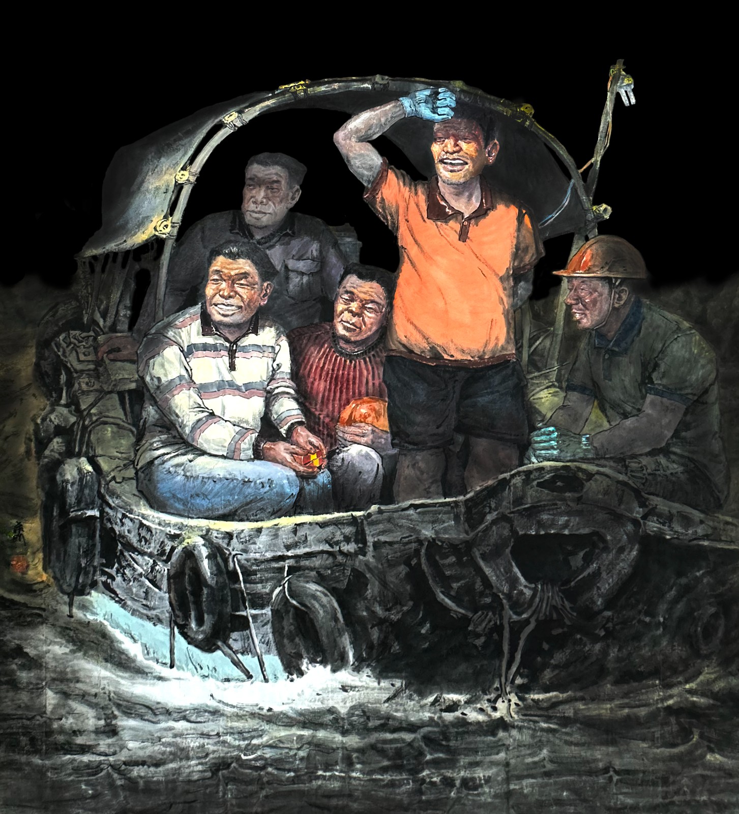 陈希略《归》中国画 200X190cm .jpg