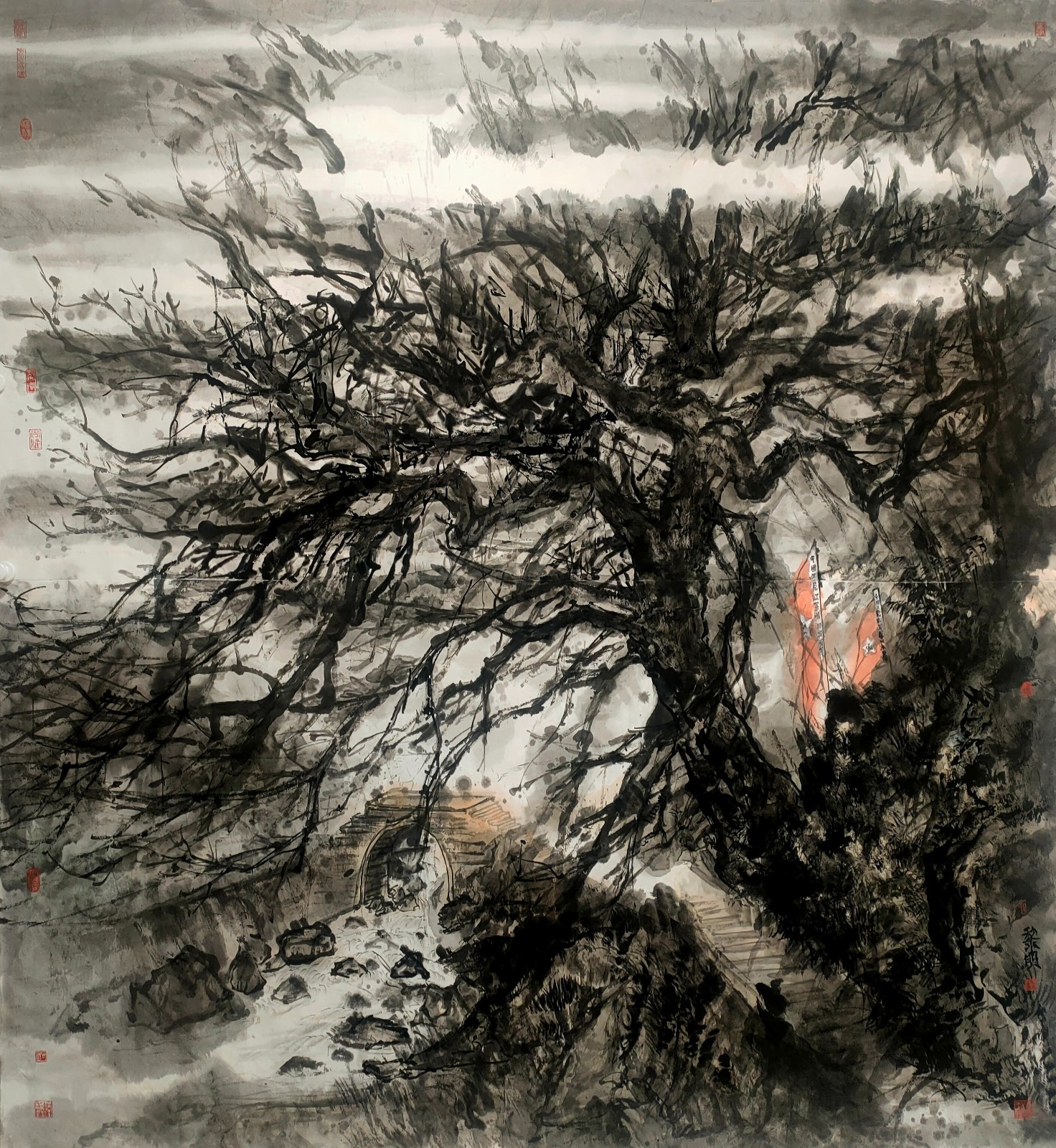刘黎明《燎原星火》中国画 240x220cm.jpg