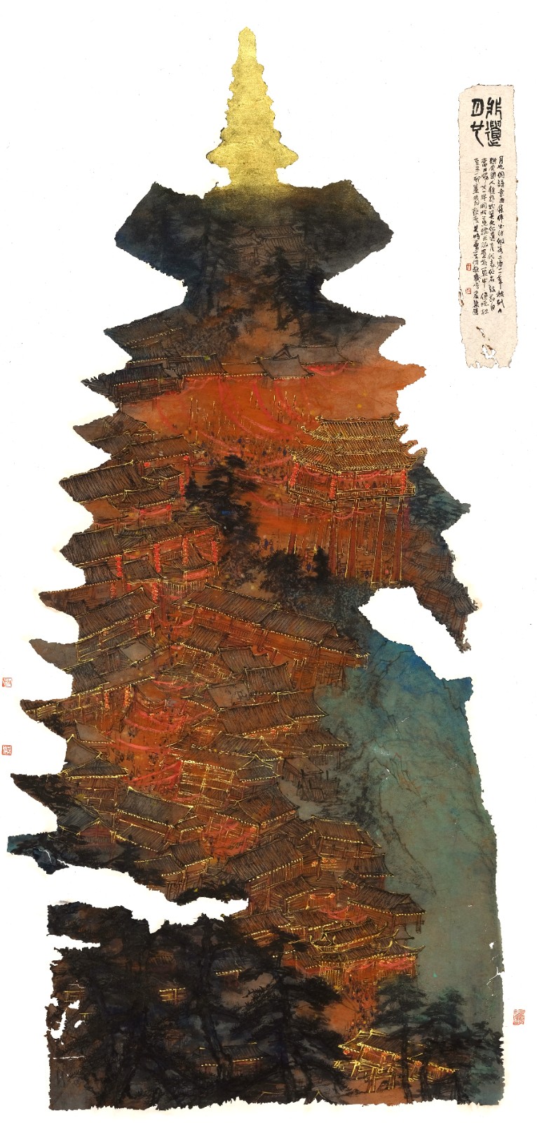 梁腾《非遗·月也》中国画 240x133cm.jpg