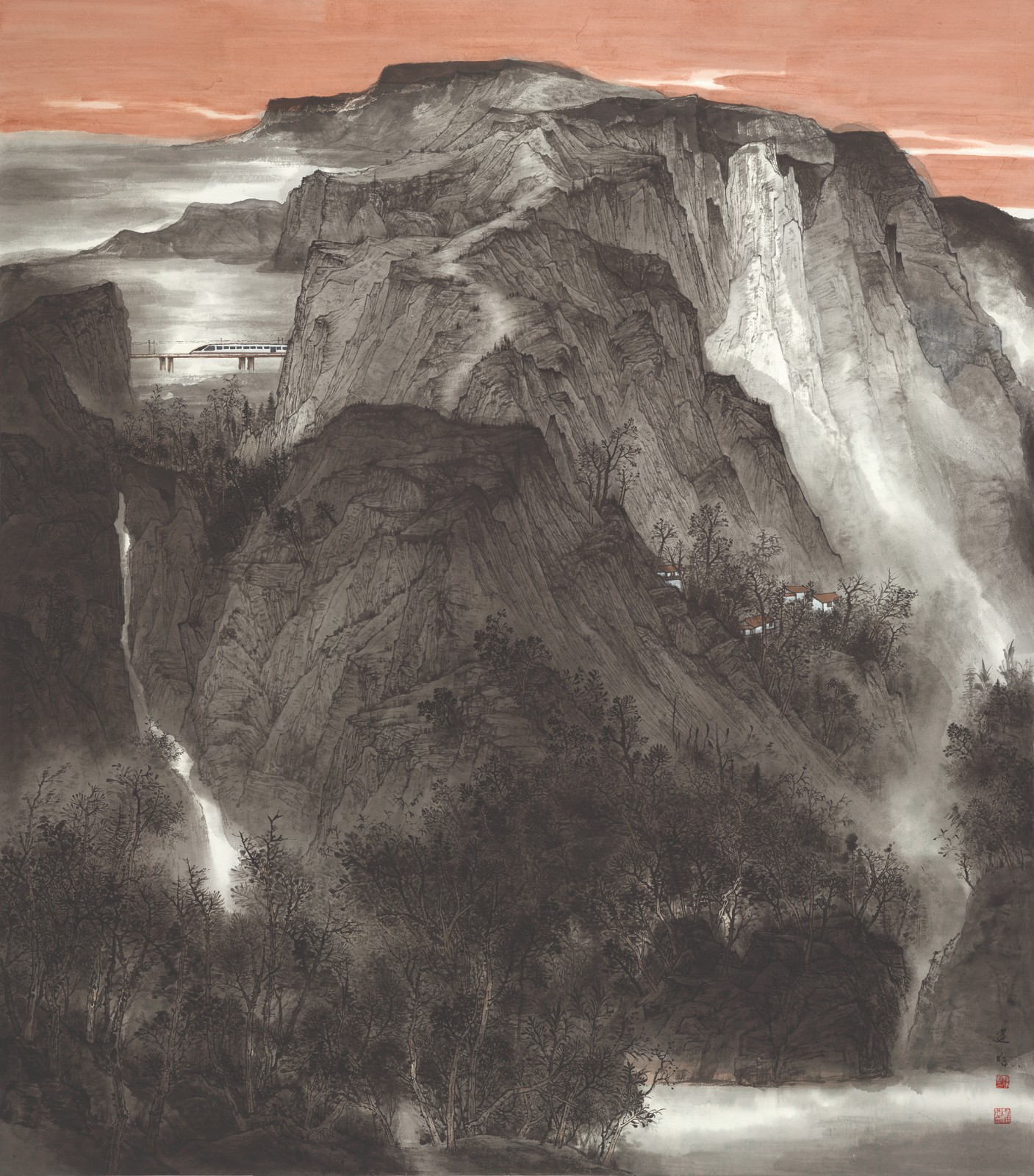 韩建明《幸福的穿越》中国画 240x220cm.jpg